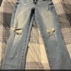Distressed Blue Women's Jeans